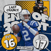 Indianapolis Colts (17) Vs. Pittsburgh Steelers (16) Third-fourth Quarter Break GIF - Nfl National Football League Football League GIFs