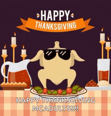 Thanksgiving Dance Happy Turkey GIF