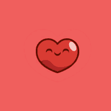 Coração Pulsante Vermelho Feliz GIF - Happy Heart Love Pumping GIFs