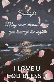 Good Night May Sweet Dreams Carry You Through The Night GIF - Good Night May Sweet Dreams Carry You Through The Night Ocean GIFs