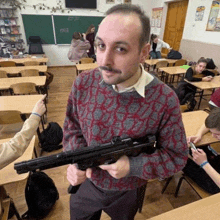 Teacher With Gun GIF