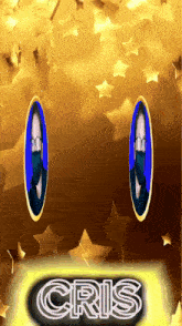 a picture of a person with the name cris on the bottom