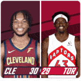 Cleveland Cavaliers (30) Vs. Toronto Raptors (29) First-second Period Break GIF - Nba Basketball Nba 2021 GIFs