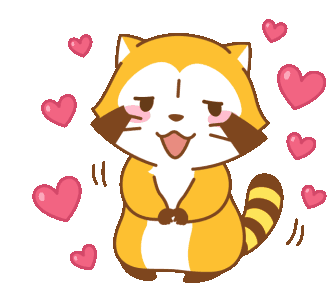Iloveyou Raccoon Sticker - Iloveyou Raccoon Love Stickers