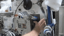 Getting A Drink GIF - Nasa Nasa Gifs Space Station GIFs