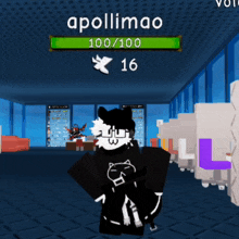 a person in a video game with the name apollimao on it