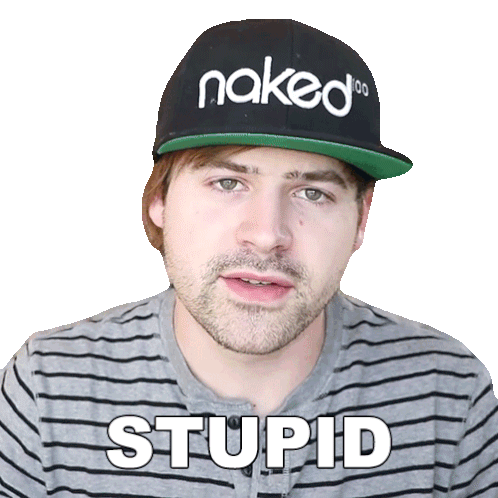 Stupid Jared Dines Sticker - Stupid Jared Dines Idiot Stickers