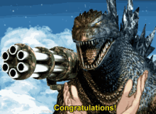 Congratulations Mecha Godzilla GIF - Congratulations Mecha Godzilla Evangelion GIFs