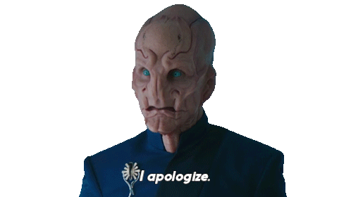 I Apologize Saru Sticker - I Apologize Saru Star Trek Discovery Stickers