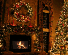 Chestnuts Roasting GIF - Merry Christmas Fire Place GIFs