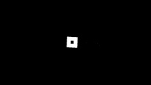 the roblox logo is shown on a black background .