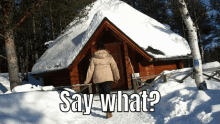 Snow Cabin GIF - Snow Cabin Life Alert GIFs