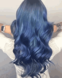 colored hair blue hair dyled hair