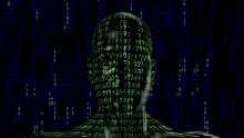 a computer screen with a sphere of numbers and letters