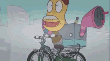 おしりかじり虫 自転車 アニメ GIF - Bottom Biting Bug Bike Bicycle GIFs