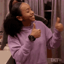 Thumbs Up Janelle Carson GIF - Thumbs Up Janelle Carson The Ms Pat Show GIFs