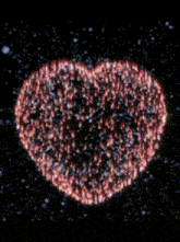 a lady joy admin album cover with a heart shaped firework display