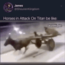 Horse Attack GIF - Horse Attack Titan GIFs