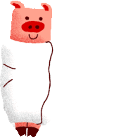 Pig In A Blanket Burrito Sticker - Pig In A Blanket Burrito Cozy Stickers