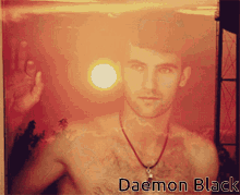 daemon black handsome serious