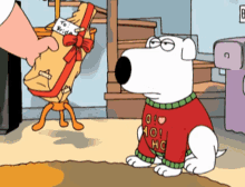 Family Guy Brian GIF - Family Guy Brian Christmas GIFs