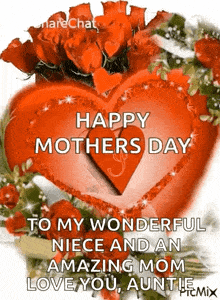 happy mother 's day to my wonderful niece and an amazing mom love you auntie !