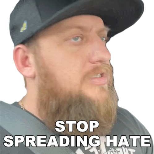 Stop Spreading Hate Dj Hunts Sticker