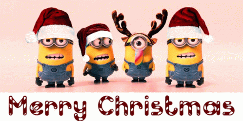 Merry Christmas Minions GIF - Merry Christmas Minions Greetings GIFs
