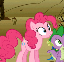 pinkie pie and spike from my little pony