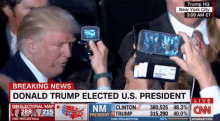 trump breaking news elected new president