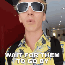 Wait For Them To Go By Stephen Sharer GIF - Wait For Them To Go By Stephen Sharer Let Them Pass GIFs