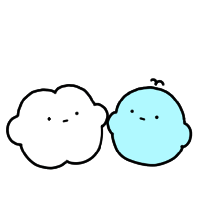 Blue Bird White Cloud Sticker - Blue Bird White Cloud Friends Stickers