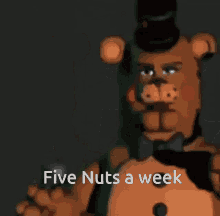 Fnaf Five Nuts A Week GIF - Fnaf Five Nuts A Week Five GIFs