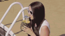 1 GIF - Pineapple Juice Drinking GIFs