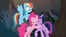 My Little Pony Characters My Little Pony Friendship Is Magic GIF - My Little Pony Characters My Little Pony Friendship Is Magic Hug GIFs
