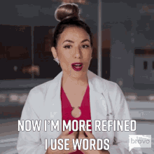 Now Im More Refined I Use Words GIF - Now Im More Refined I Use Words Britten Cole GIFs