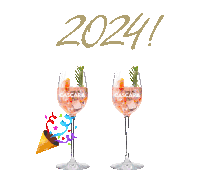 2024 Silvester Sticker - 2024 Silvester Happy New Year Stickers