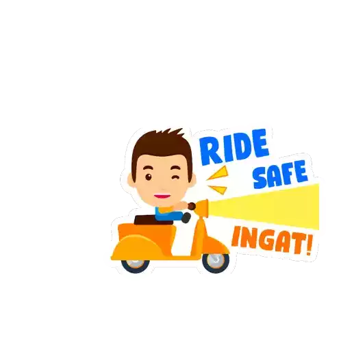 Mykuya Ride Safe Sticker - Mykuya Ride Safe Motorcycle Stickers