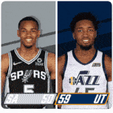 San Antonio Spurs (50) Vs. Utah Jazz (59) Half-time Break GIF - Nba Basketball Nba 2021 GIFs