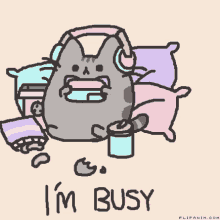 cute cat uwu im busy busy