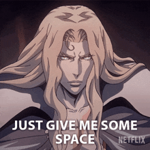 Just Give Me Some Space Alucard GIF - Just Give Me Some Space Alucard Castlevania GIFs