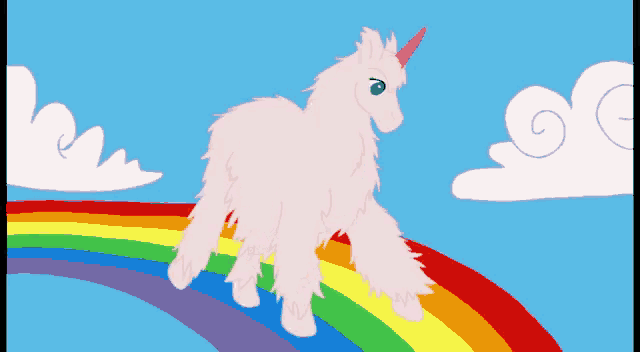 Pink Fluffy Unicorn GIF - Pink Fluffy Unicorn Dancing On The