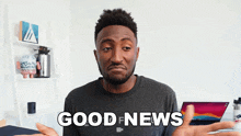Good News Marques Brownlee GIF - Good News Marques Brownlee It'S A Good Thing GIFs