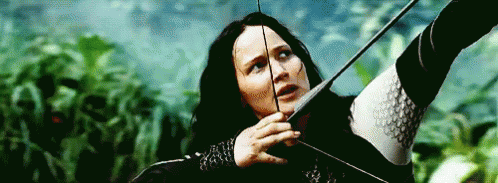 katniss bow and arrow gif