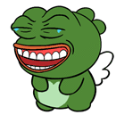 Qoo Pepe Frog Sticker