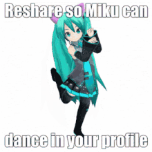 Hatsune Miku Reshare So Miku Can Dance In Your Profile GIF - Hatsune Miku Reshare So Miku Can Dance In Your Profile GIFs