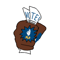 Vote Plp Bahamas Forward Sticker