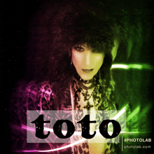 a picture of a woman with the word toto in the corner