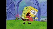 How to recreate the gif that shows Spongebob with a crying face and the  picture undergoes several effects like turning into a cube and splitting  away in half? : r/NoStupidQuestions