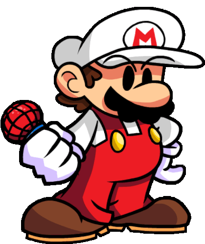 Mario Fired Sticker